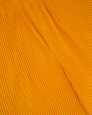 Issey Miyake Homme Plisse Menswear Orange Pleated Trousers Size 2 (Size Medium)