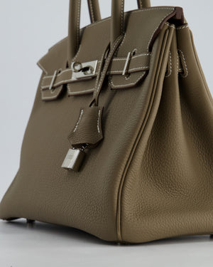 *RARE* Hermès Birkin Bag Retourne 30cm in Etoupe Togo Leather with Palladium Hardware